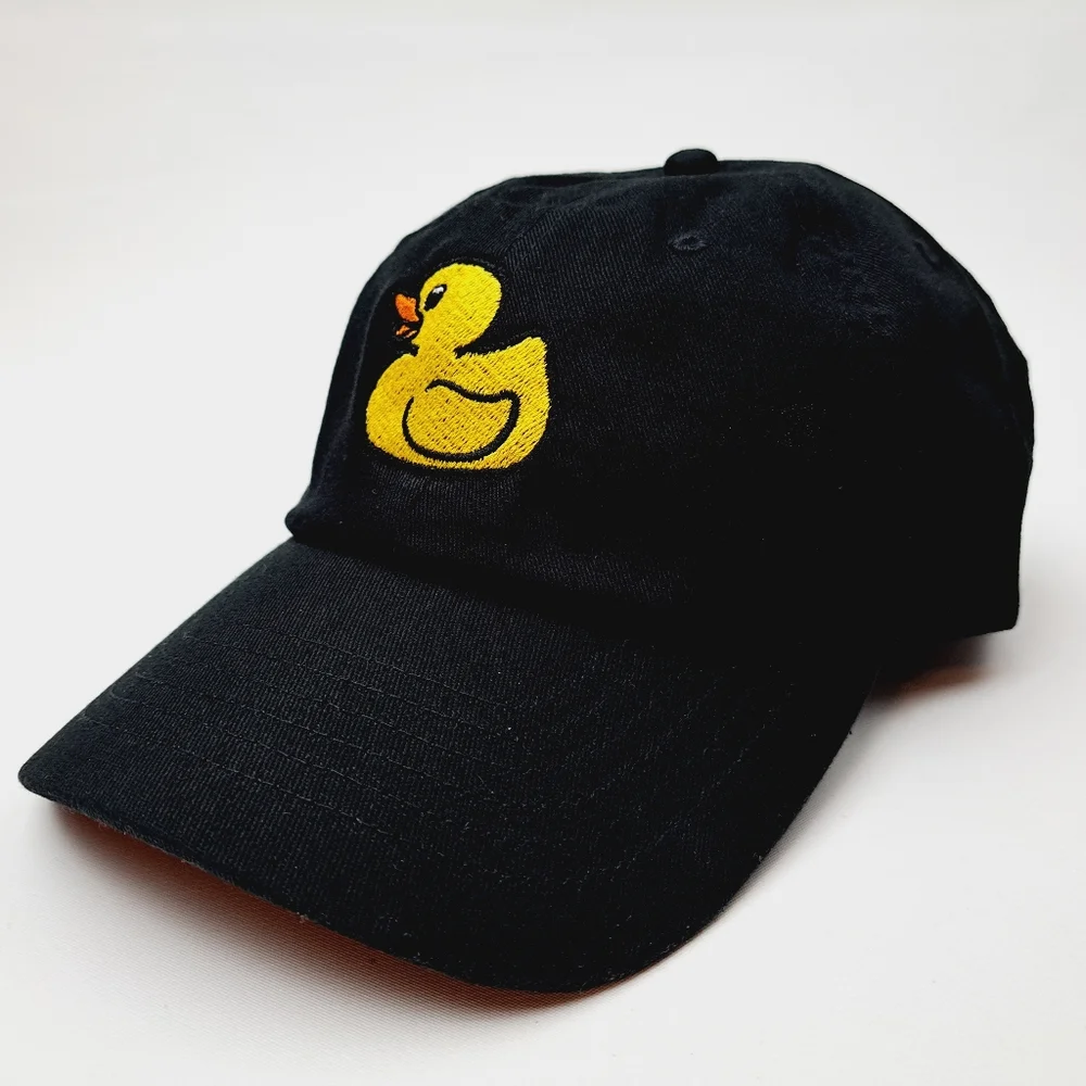 Jeep Duck Embroidered Dad Hat Cap Black Cotton Relaxed Strap - Picture 5 of 5